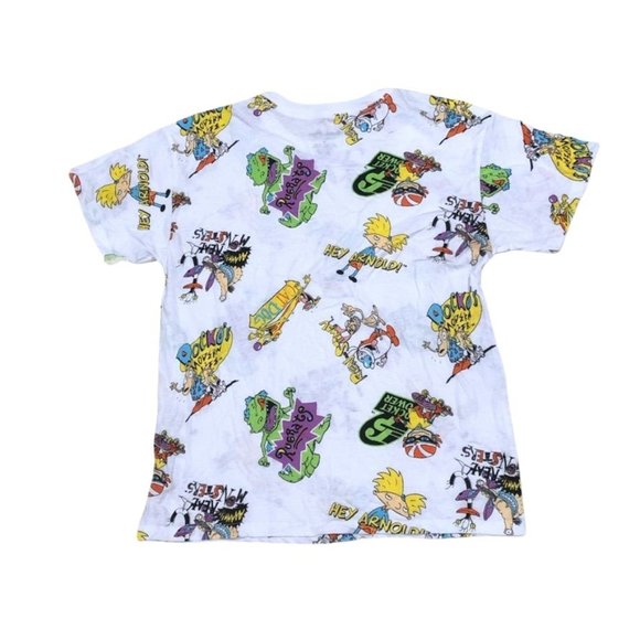 Catdog Rugrats Rocket Power Short Sleeve Tee Shirt White Large Mens Nickelodeon - Picture 2 of 2